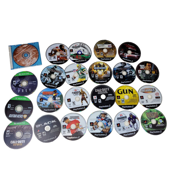 Video Games Lot PS2 Xbox 1 Racing Gaming Retro Y2k Sports Call of Duty GTA Gun - Picture 1 of 4